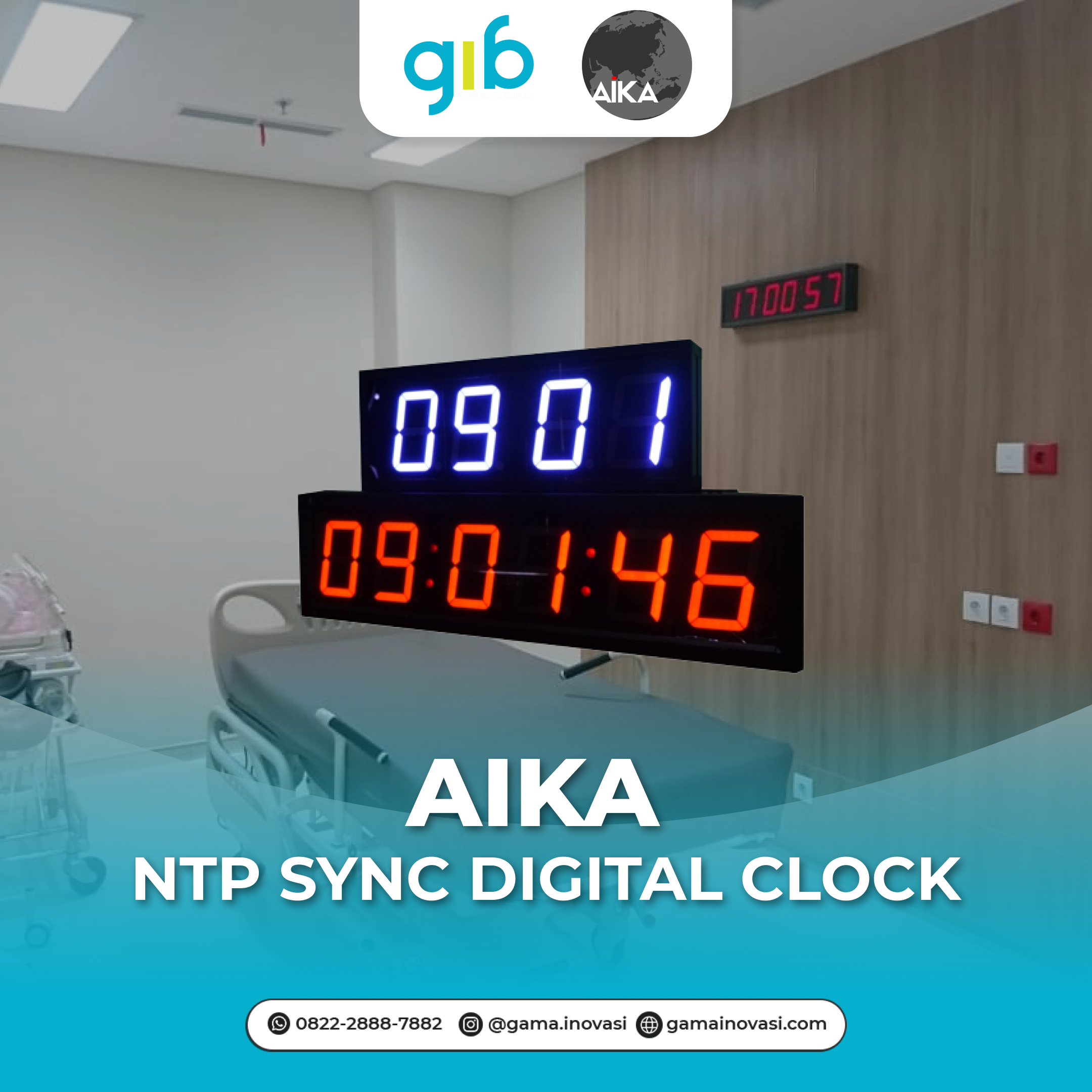 AIKA: NTP Sync Digital Clock