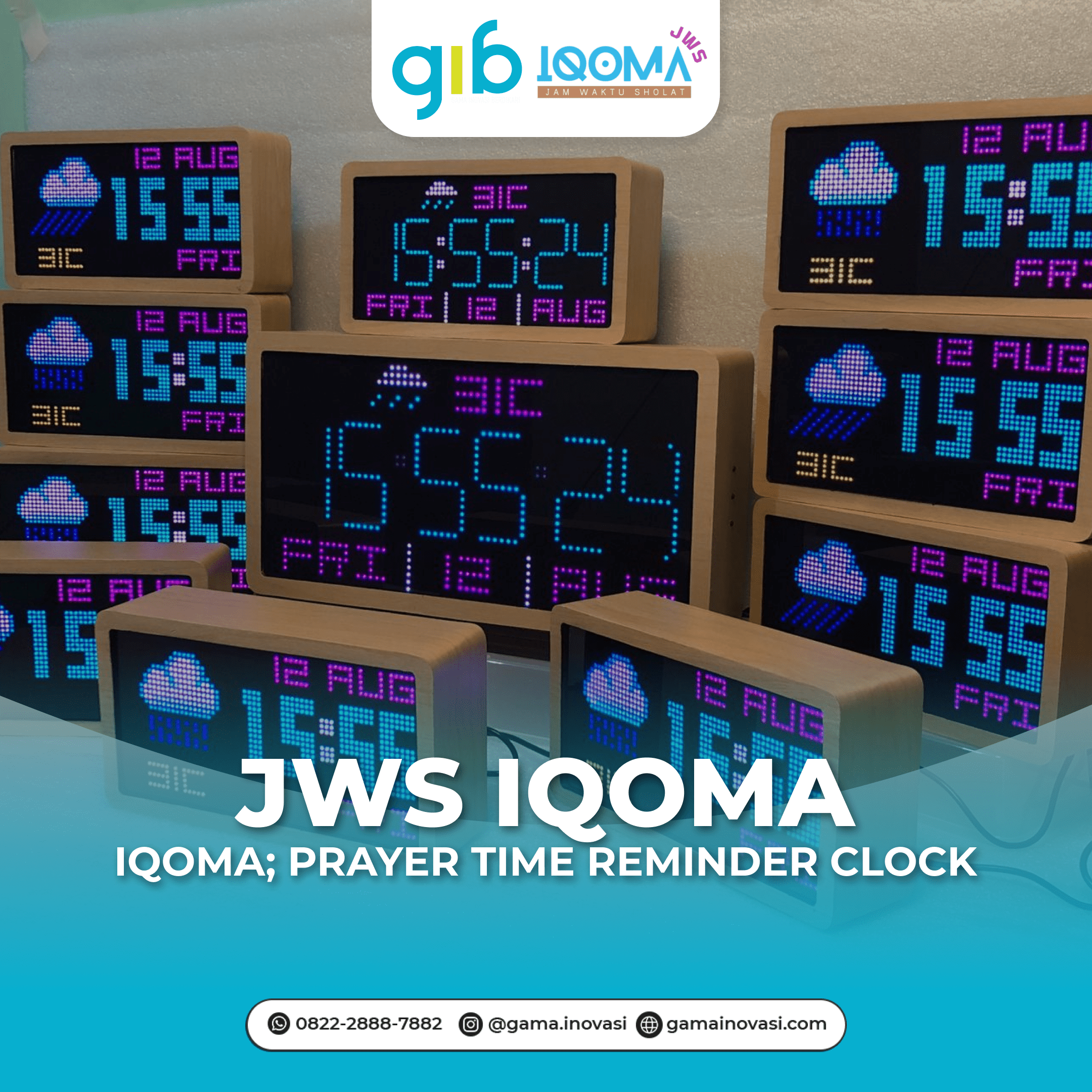 JWS IQOMA: Prayer Time Reminder Clock